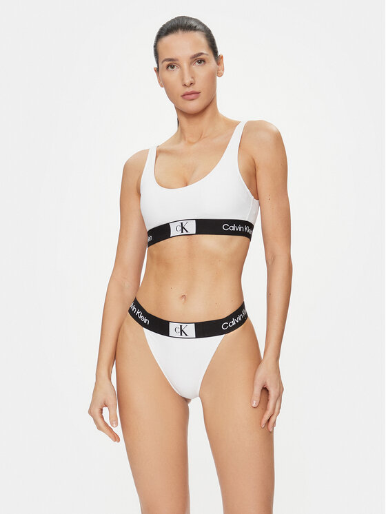 Calvin Klein Swimwear Calvin Klein Swimwear Μπικίνι πάνω μέρος KW0KW02257 Λευκό