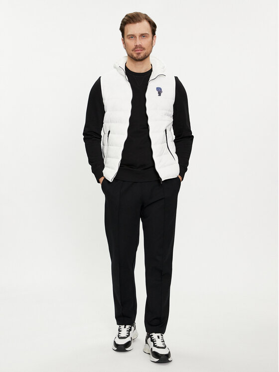KARL LAGERFELD KARL LAGERFELD Telovnik 505403 542591 Bela Regular Fit