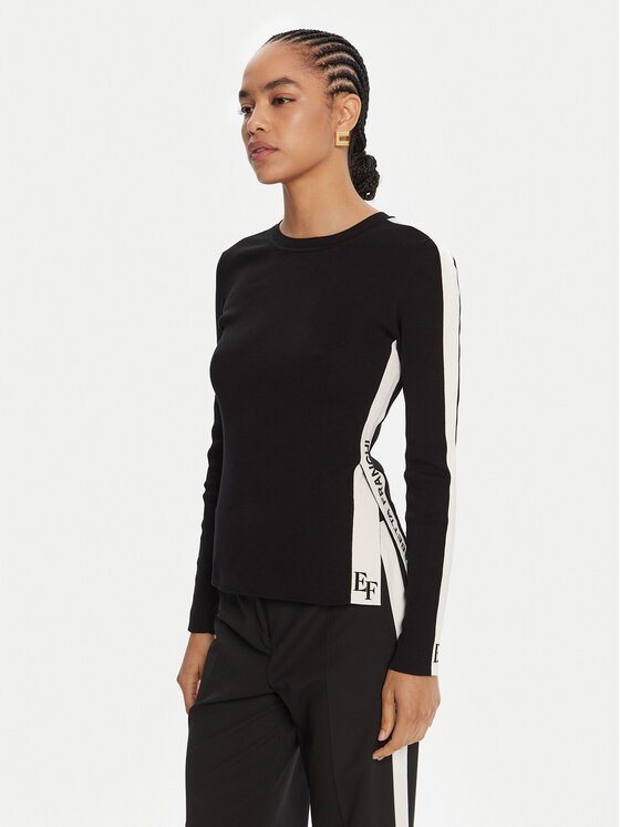 Elisabetta Franchi Elisabetta Franchi Πουλόβερ MK-03S-56E2-V320 Μαύρο Regular Fit