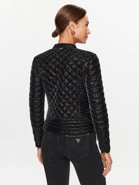 Guess Guess Kurtka przejściowa W3BL15 WFQR0 Czarny Regular Fit