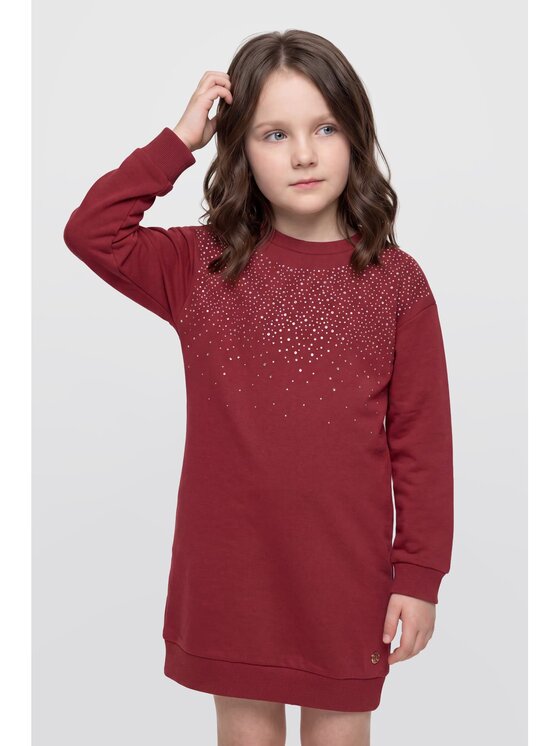 Guess Kids Guess Kids Sukienka codzienna 184586 Czerwony Classic Fit