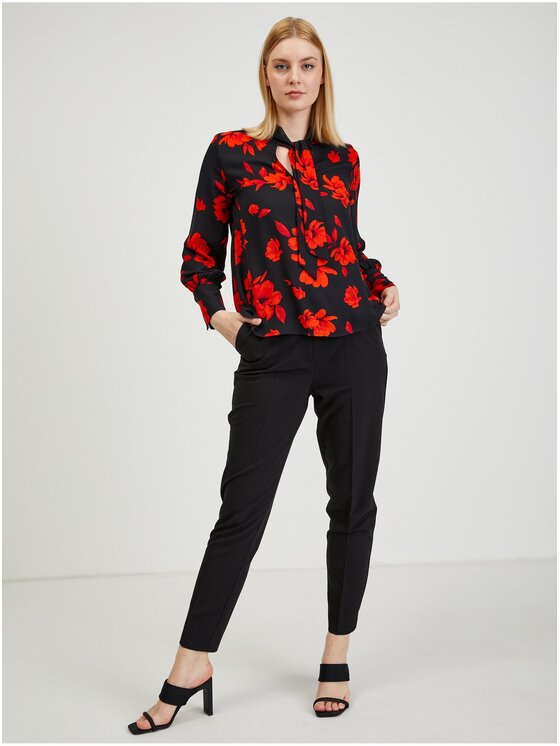 Orsay Orsay Bluzka 650241-660000__34 Czarny Regular Fit