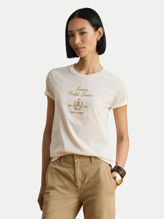 LAUREN RALPH LAUREN Tricou 200P13943002 Crem Regular Fit