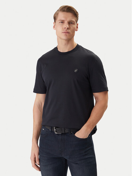 BOSS T-Shirt 50555844 Granatowy Regular Fit