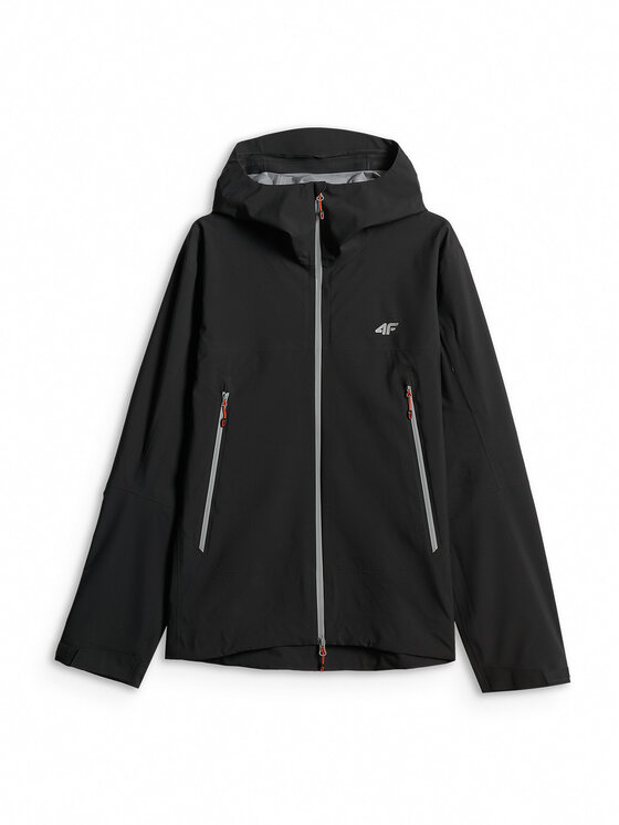 4F 4F Kurtka outdoor TREKKING Czarny Regular Fit