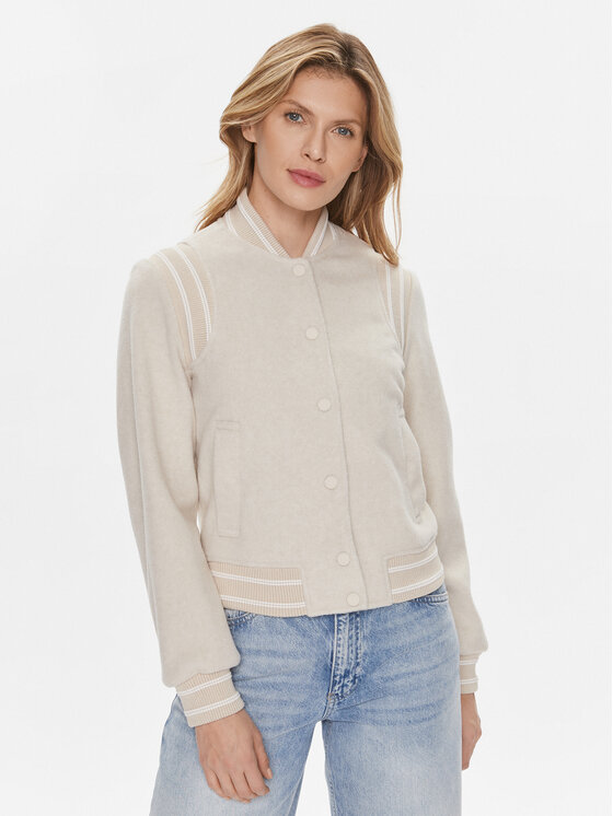 Guess Guess Bomber jakna Gloria W4RL45 WFWS2 Écru Regular Fit