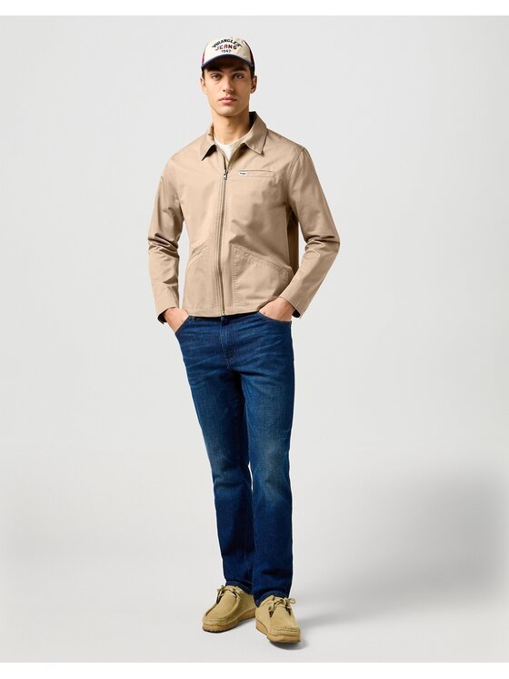 Wrangler Wrangler Kurtka przejściowa RODEO UTILITY JACKET Beżowy Regular Fit