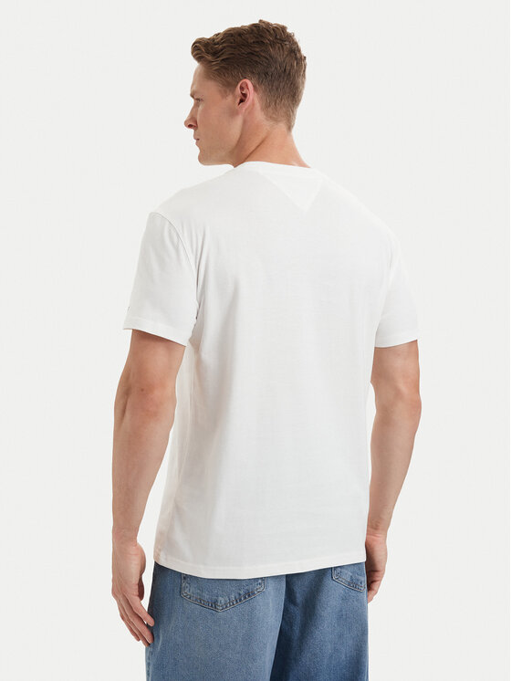 Tommy Jeans Tommy Jeans T-Shirt DM0DM23175 Weiß Regular Fit