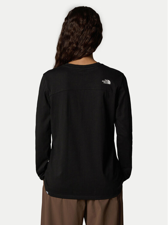 The North Face The North Face Blúz Simple Dome NF0A87QP Fekete Relaxed Fit