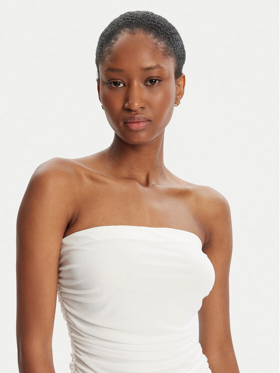 BARDOT BARDOT Abendkleid Solana Mesh 59875DB2 Weiß Slim Fit
