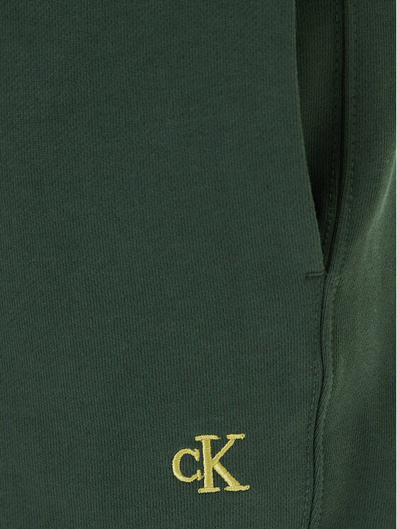 Calvin Klein Jeans Calvin Klein Jeans Teplákové nohavice LV04RD241G Zelená Regular Fit