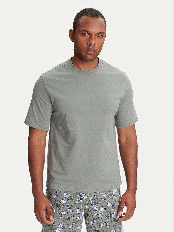 United Colors Of Benetton United Colors Of Benetton T-shirt 30964M01W Siva Regular Fit