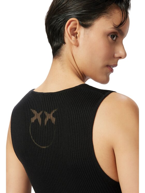 PINKO PINKO Top Top Pinko Czarny Slim Fit
