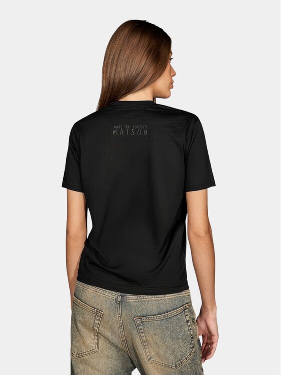 MADE BY SOCIETY MADE BY SOCIETY T-Shirt Solo Mark - T27851 Czarny Basic Fit