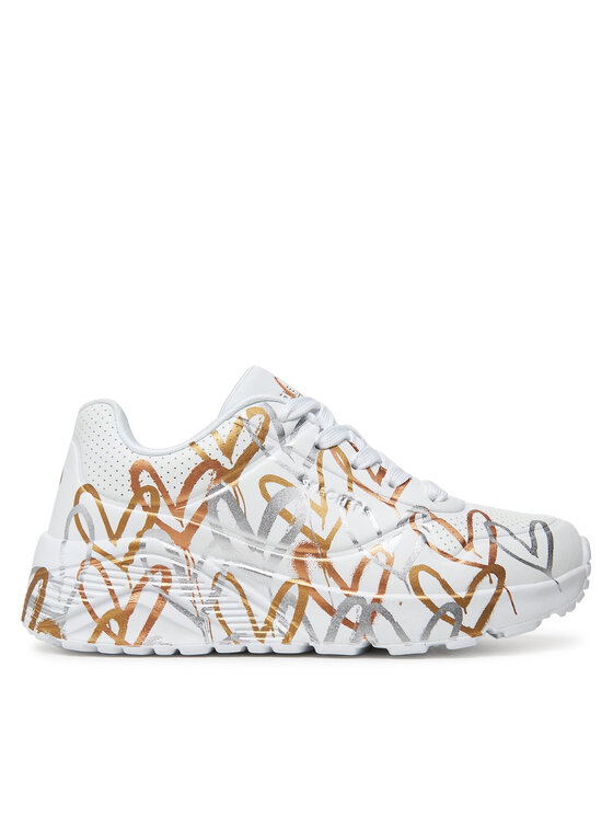 Skechers Skechers Sneakersy Uno Lite-Metallic Love 314067L/WTGD Bílá