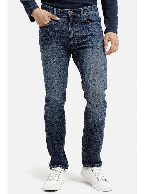 Cross Jeans Cross Jeans Jeansy C 132-177 Niebieski Straight Leg