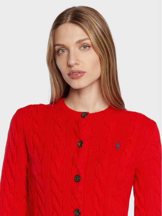 Polo Ralph Lauren Polo Ralph Lauren Cardigan 211873373004 Rosso Regular Fit