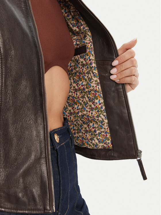 Serge Pariente Serge Pariente Lederjacke Louise Braun Slim Fit