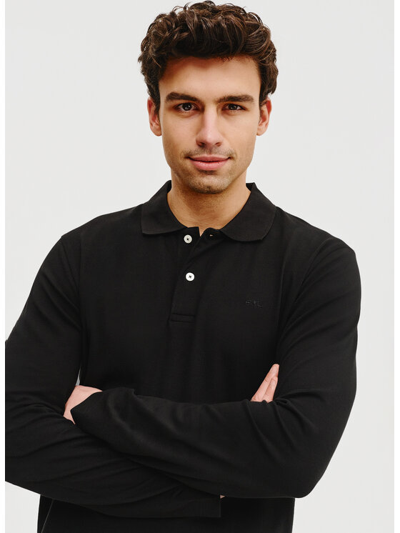 Pako Lorente Pako Lorente Longsleeve P25SF-TX-005 Czarny Classic Fit