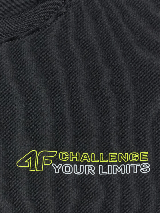 4F 4F T-Shirt URBAN COMMUTER Czarny Regular Fit