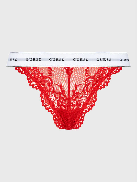 Guess Guess Brazilské kalhotky Belle O97E01 KBBT0 Červená