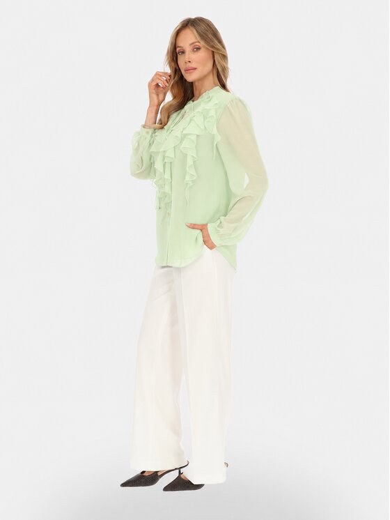 L’AF L’AF Bluzka Boho Zielony jasny Regular Fit