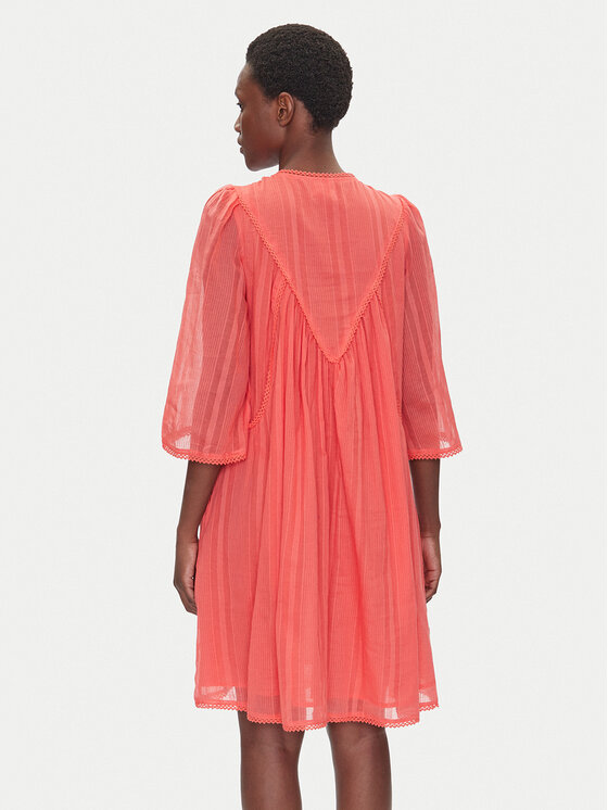 Iconique Iconique Letní šaty IC25-043 Korálová Regular Fit