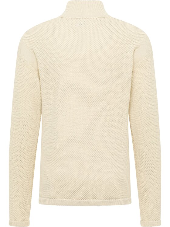 Mustang Mustang Sweter Style Elwood Beżowy Regular Fit