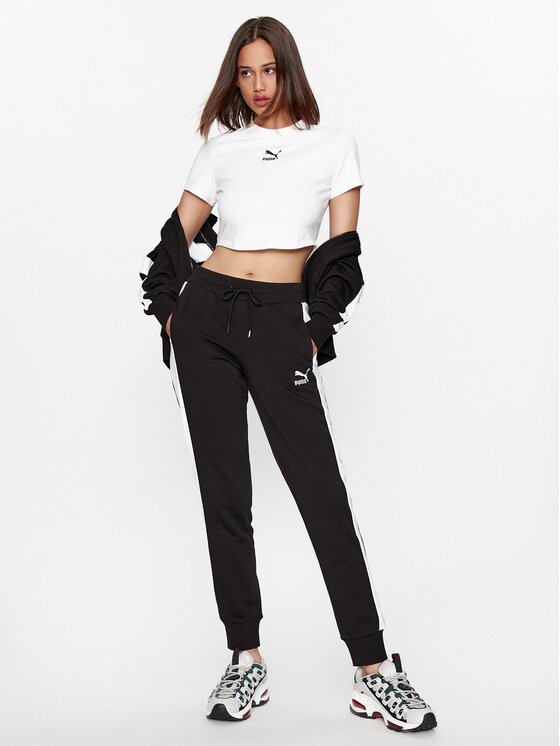Puma Puma Тишърт Dare To 621435 Бял Slim Fit