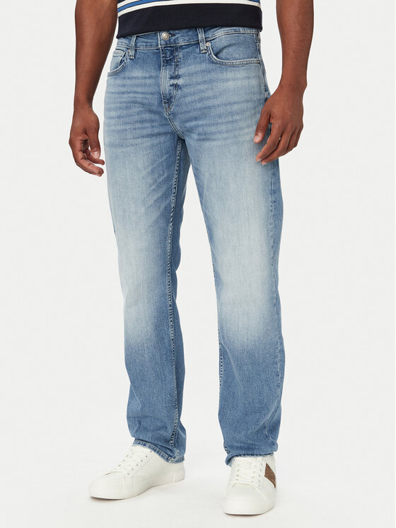 Guess Blugi Angels M6YAN2 D1480 Albastru Slim Fit