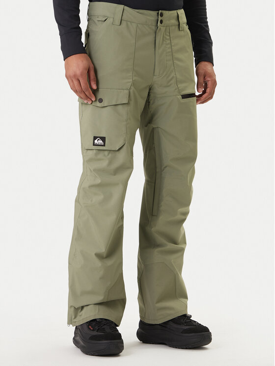 Quiksilver Pantaloni pentru snowboard Utility EQYTP03220 Verde Modern Fit