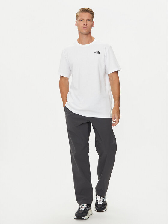 The North Face The North Face T-krekls Redbox NF0A2TX2 Balts Regular Fit