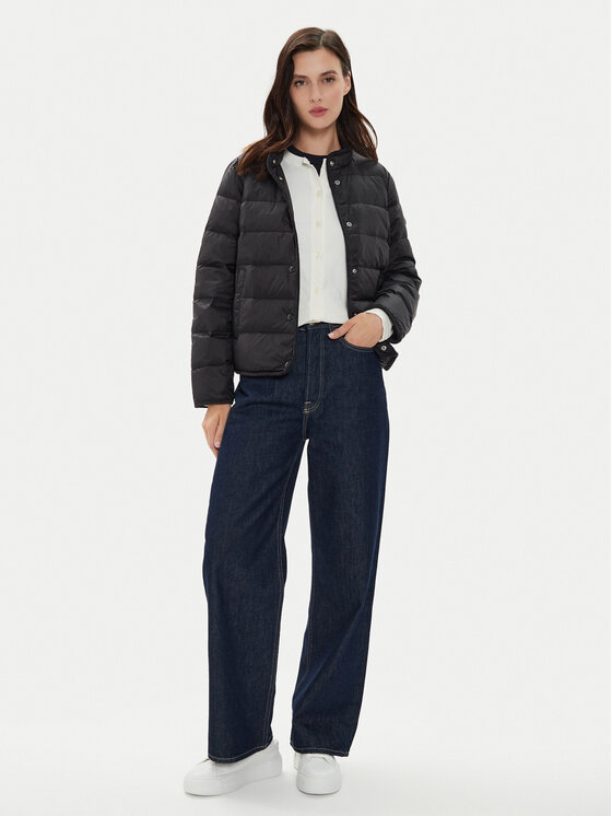 Tommy Hilfiger Tommy Hilfiger Pūkinė striukė WW0WW42377 Juoda Regular Fit