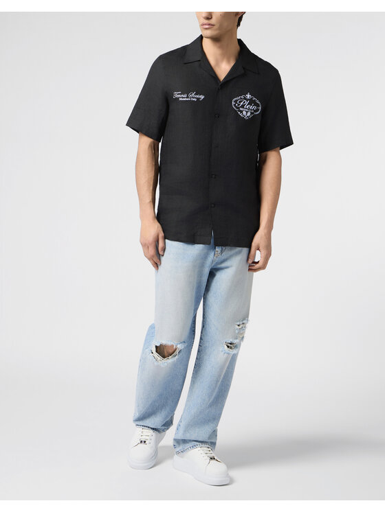 PHILIPP PLEIN PHILIPP PLEIN Koszula 30489 Czarny Regular Fit