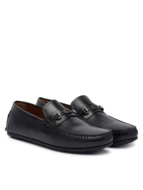 Tommy Hilfiger Tommy Hilfiger Мокасини Flag Lth Hardware Driver FM0FM06089 Черен