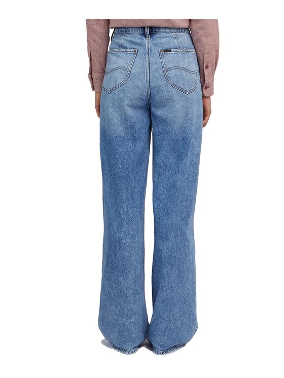 Lee Jeansy 112346641 Niebieski Wide Leg | Modivo.pl