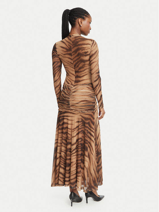Bardot Bardot Cocktail obleka Lea  60243DB2 Rjava Slim Fit