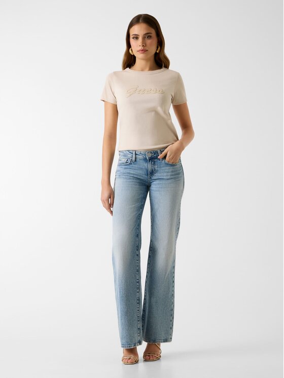 Guess Guess T-shirt 181234 Bež Classic Fit