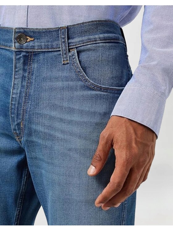 Wrangler Wrangler Jeansy Athletic Fit Niebieski Regular Fit