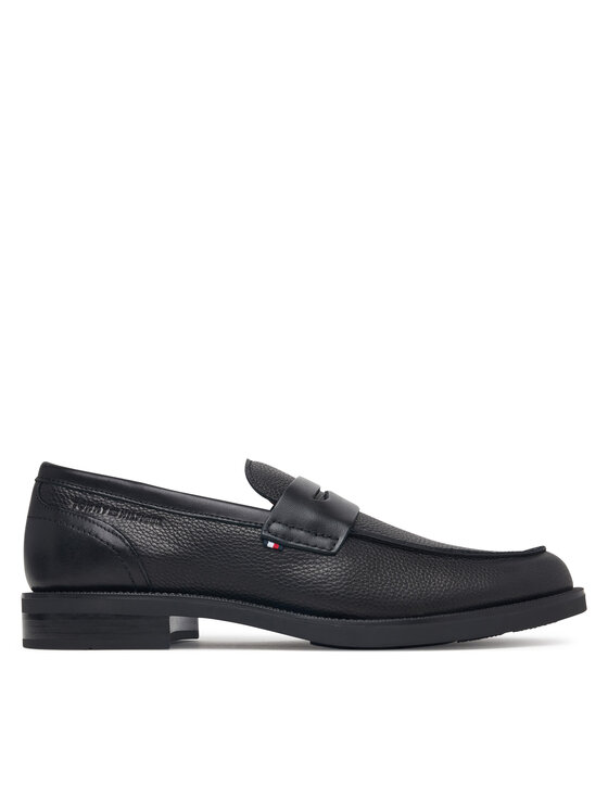 Tommy Hilfiger Lords Lth Mix Dress Hilfiger Loafer FM0FM06087 Negru