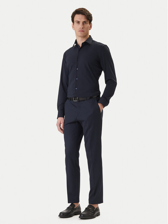 BOSS BOSS Koszula P-Hank 50555767 Granatowy Slim Fit