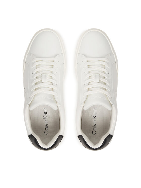 Calvin Klein Calvin Klein Sneakersy Chunky Cupsole Laceup Lth Ml YW0YW01947 Biały
