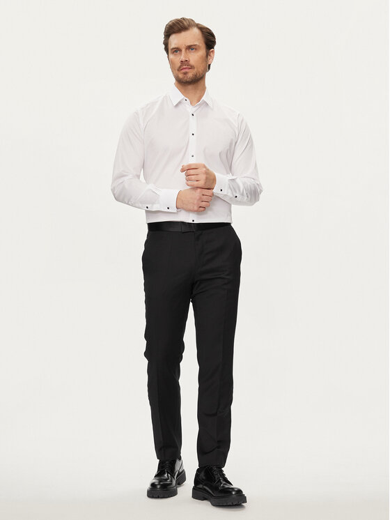 KARL LAGERFELD KARL LAGERFELD Koszula 605000 Biały Modern Fit