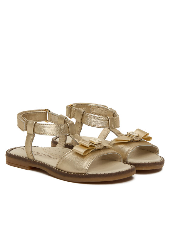 Tommy Hilfiger Tommy Hilfiger Sandały Sandalo T1A2-33940-0220 S Złoty