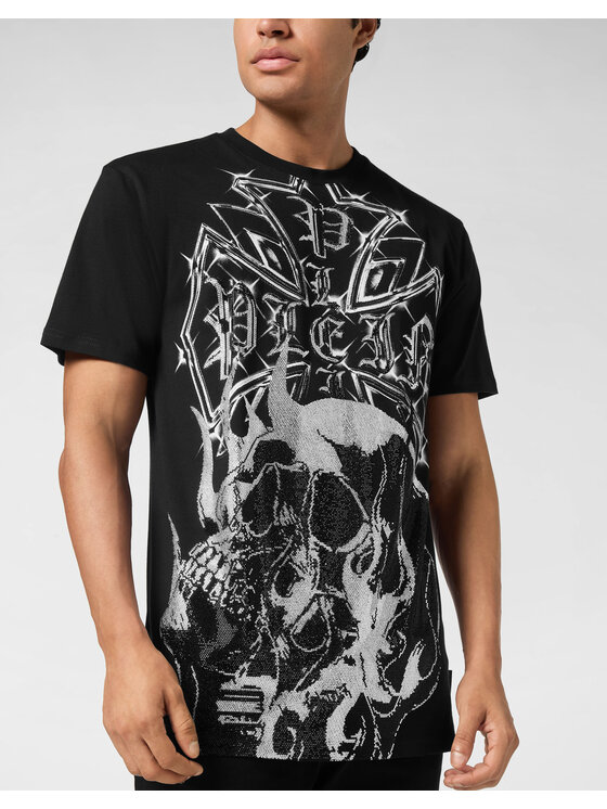 PHILIPP PLEIN PHILIPP PLEIN T-Shirt 26207 Černá Regular Fit