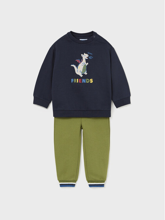 Mayoral Mayoral Completo felpa e pantaloni di tessuto 2.874 Blu Regular Fit