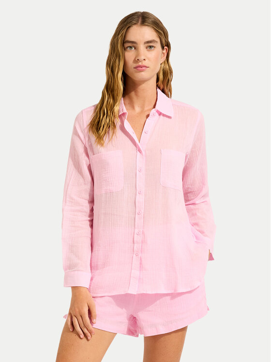 Seafolly Seafolly Košulja Breeze 55428-TO Plava Regular Fit