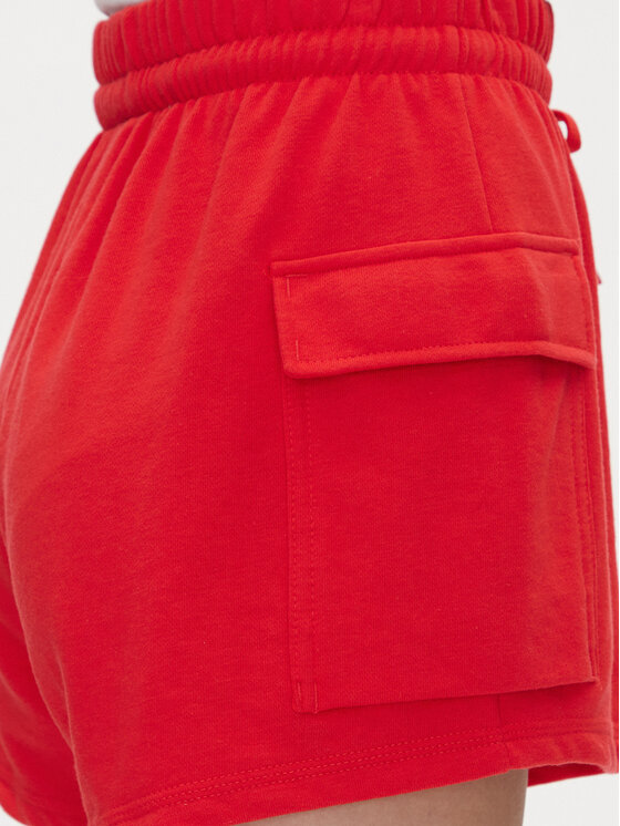 adidas adidas Pantaloncini sportivi Essentials Small Logo JC5704 Rosso Loose Fit