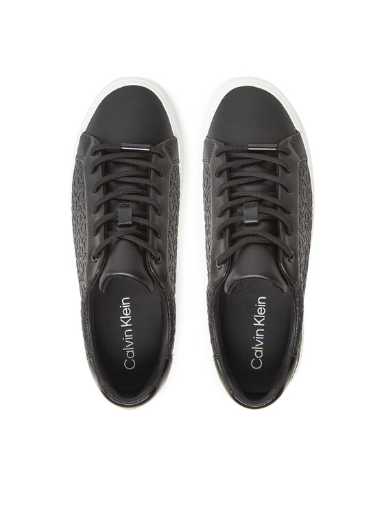 Calvin Klein Calvin Klein Sneakersy Vulc Lace Up Mono Pu HW0HW02573 Čierna
