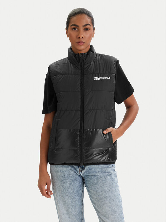 Karl Lagerfeld Jeans Karl Lagerfeld Jeans Sportisks veste B1W15044 Melns Regular Fit